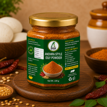 Andhra Style Idly Powder Traditional South Indian Spice Blend Rich Authentic Flavor Annai Life Organic 100g