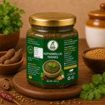 Kothamallai Thokku Traditional Coriander Leaf Chutney Authentic South Indian Homemade Recipe 100g Annai Life Organic