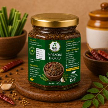 Pirandai Thokku Traditional Cissus Quadrangularis Chutney Homemade South Indian Recipe 100g – Annai Life Organic