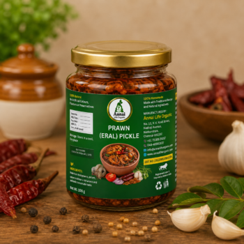 Annai Life Organic Traditional Prawn (Eral) Pickle – Authentic South Indian Seafood Delight