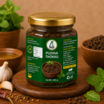 Pudina Thokku Traditional Mint Chutney Authentic South Indian Homemade Recipe 100g Annai Life Organic